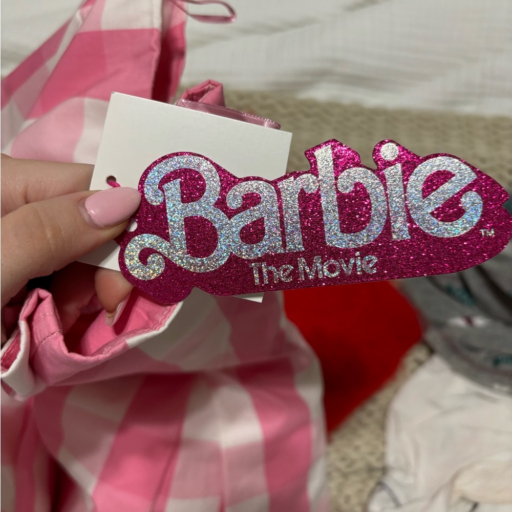 Zara X barbie dress pink and white gingham midi dress - Picture 9 of 11